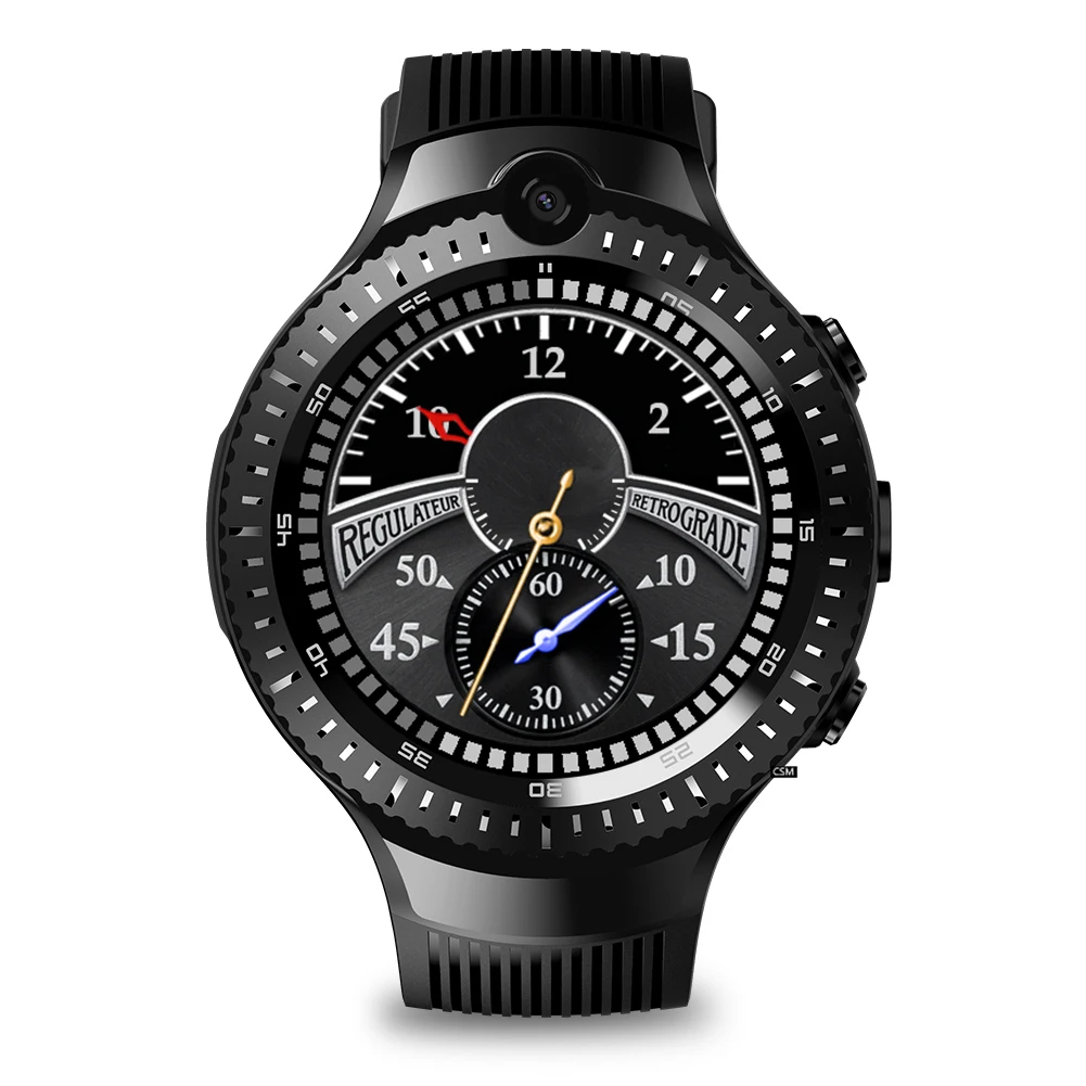 

Men Bluetooth Dual Camera 4G Multifunctional GPS Sports Gift Phone Call Music Playing Pedometer WIFI Smart Watch AMOLED Display