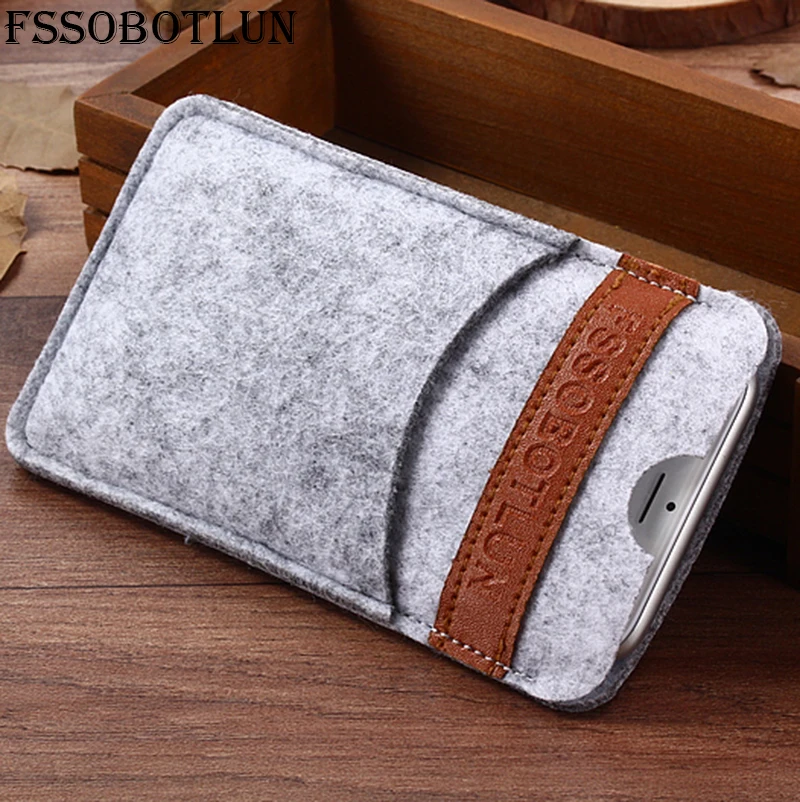 

FSSOBOTLUN,6 Styles,For iPhone 8 Plus 5.5" Case Handmade Wool Felt Pouch Protective Cover Sleeve Pocket Case For iPhone 7 Plus