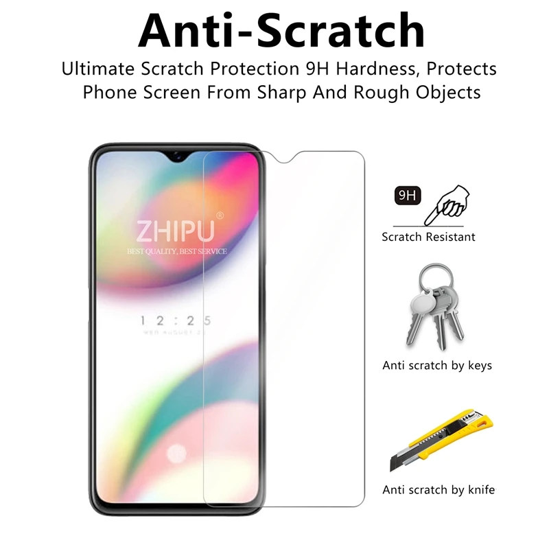 2 шт закаленное стекло для OPPO Reno Z протектор экрана 2.5D 9H Премиум Закаленное