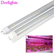 30 Вт 60 см T8 трубчатый светодиодный светильник для выращивания, полный спектр, 85 В~ 265 В, светодиодный ленточный светильник, гидропонная теплица, лампа для выращивания растений