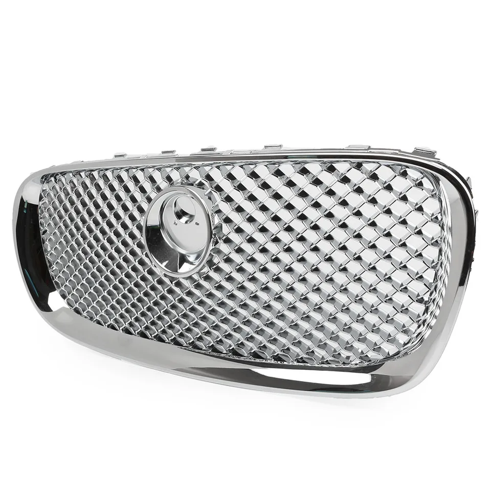 Chrome Upper Grille Radiator Grill For Jaguar XF 2008 2009 2010 2011 Plastic