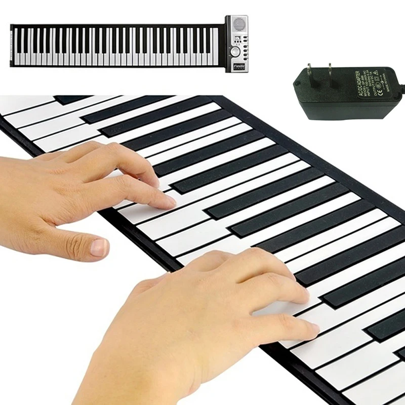 

New Arrivals Professional Portable Electronic Roll Up Soft Pianos for Home Education Beginner 61 Keys Keyboard Instrument Parts