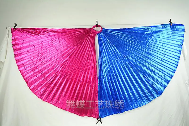 

Customized 2 Colors Open Angel Wings Costumes Belly Dance Isis Wings Separate Egyptian Multicolored Wings Belly Accessories