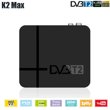

K2 Max DVB-T2 Digital TV Box Support H.265 IPTV RJ45 Lan DVB T2 Full HD Digital Terrestrial TV Receiver