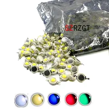 10 шт. 1 Вт 3 Вт Высокая мощность светодиодный лампочка диоды SMD 110-120LM светодиодный s чип