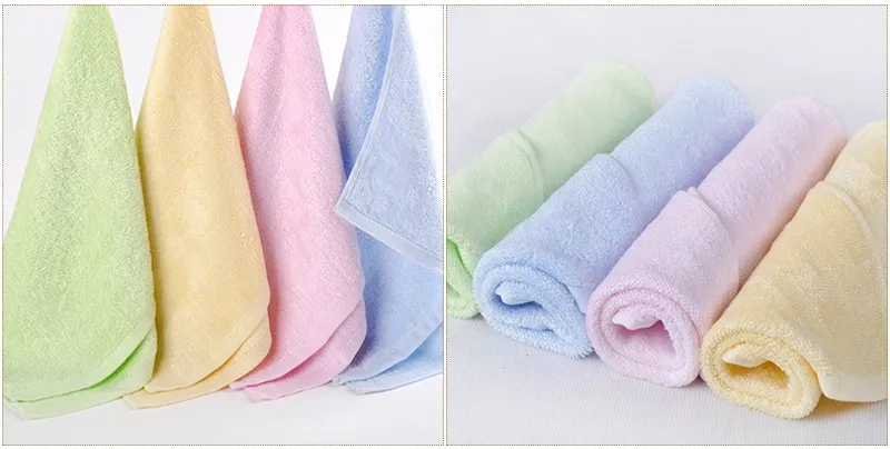 Kids полотенце-4PC/много 25*25см бамбук полотенце обычной веревке перед лицом полотенце квадратных мягкой малыша Слюнявчики Beroyal полотенце торговой марки