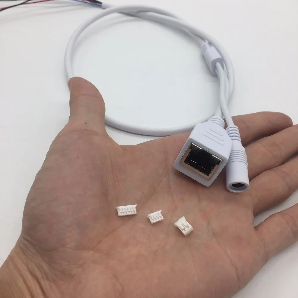 CCTV IP сеть WiFi HD камера PCB модуль видео кабель питания RJ45 Женский и DC Мужской