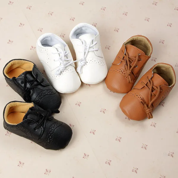 

Fashion PU Leather British Style Baby Shoes for 0-12months Kids Shoes with Air Hole Antiskip Unisex Footwear First Walkers