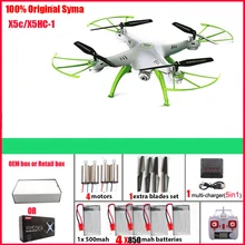 SYMA X5HC/x5hc-1 4-CH 2,4 GHz 6-осевой Квадрокоптер с дистанционным управлением с Камера Авто парящий Безголовый режим RC Дрон SYMA X5SC RC вертолет