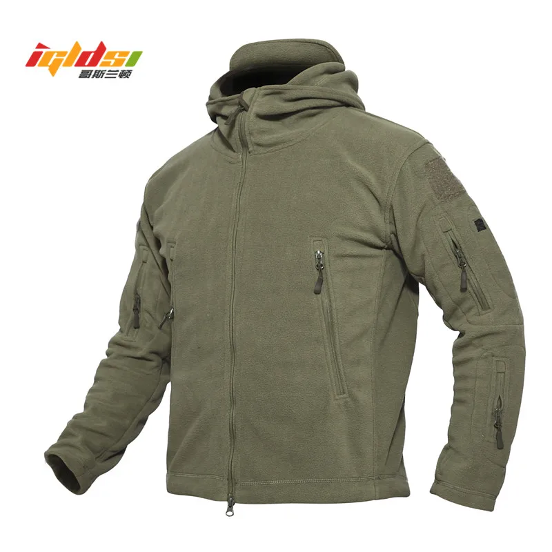 

New 2018 Winter Military Fleece Jacket Warm Men Tactical Jacket Thermal Breathable Hooded Jackets And Coat Outerwear Clothes 4XL
