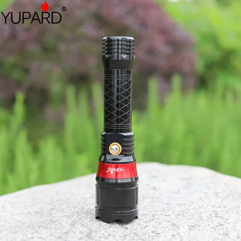 

YUPARD Multifunction Q5 LED and red color led Laser Flashlight Light Pointer zoomable +18650 rechargeable battery+AC charger