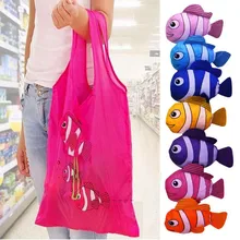 Горячая Распродажа Многоразовые Экологичные хозяйственные сумки милые Тропические рыбы складная сумка рециркулируемые сумки для хранения