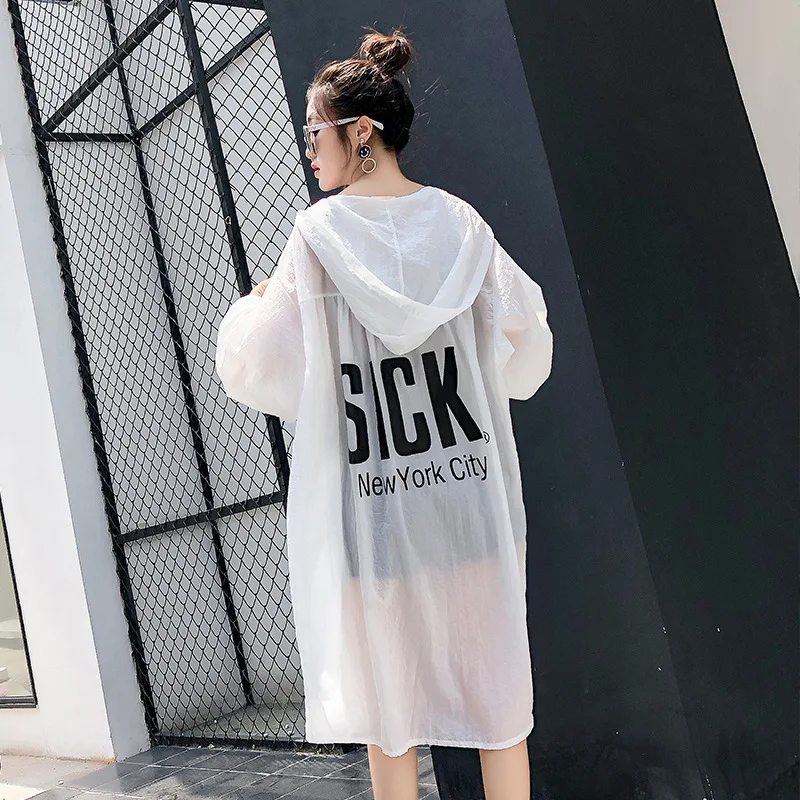 

2019 Real Clothes Women's Medium And Long-style 2009 New Korean Version Of The Summer Ultra-thin Loose Jacket 100-fold Cardigan
