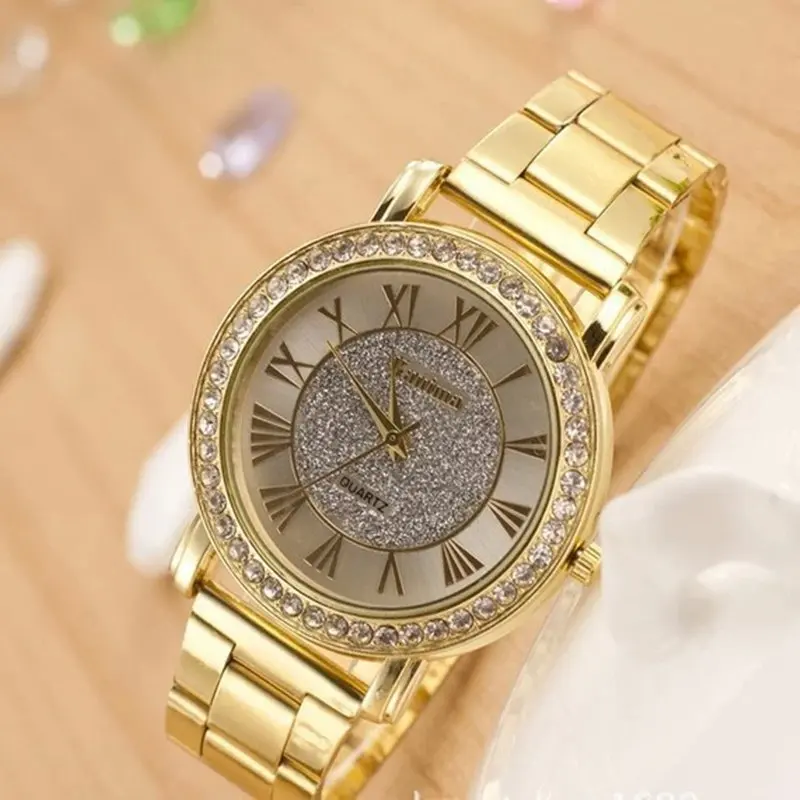 2015-Nueva-Marca-de-F-brica-Famosa-de-Oro-Arenisca-Rhinestone-Casual-Mujeres-Del-Reloj-de (2)