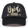 Bride Tribe Bachelorette Snapback Trucker Hat Cap Team Bride gold letters Arrow bride to be bride tribe baseball hats 3