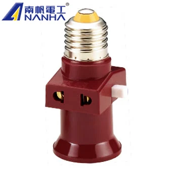 

Sail e27 screw-mount double lamp holder a-299 4 hole socket with switch conversion lamp base lamp holder