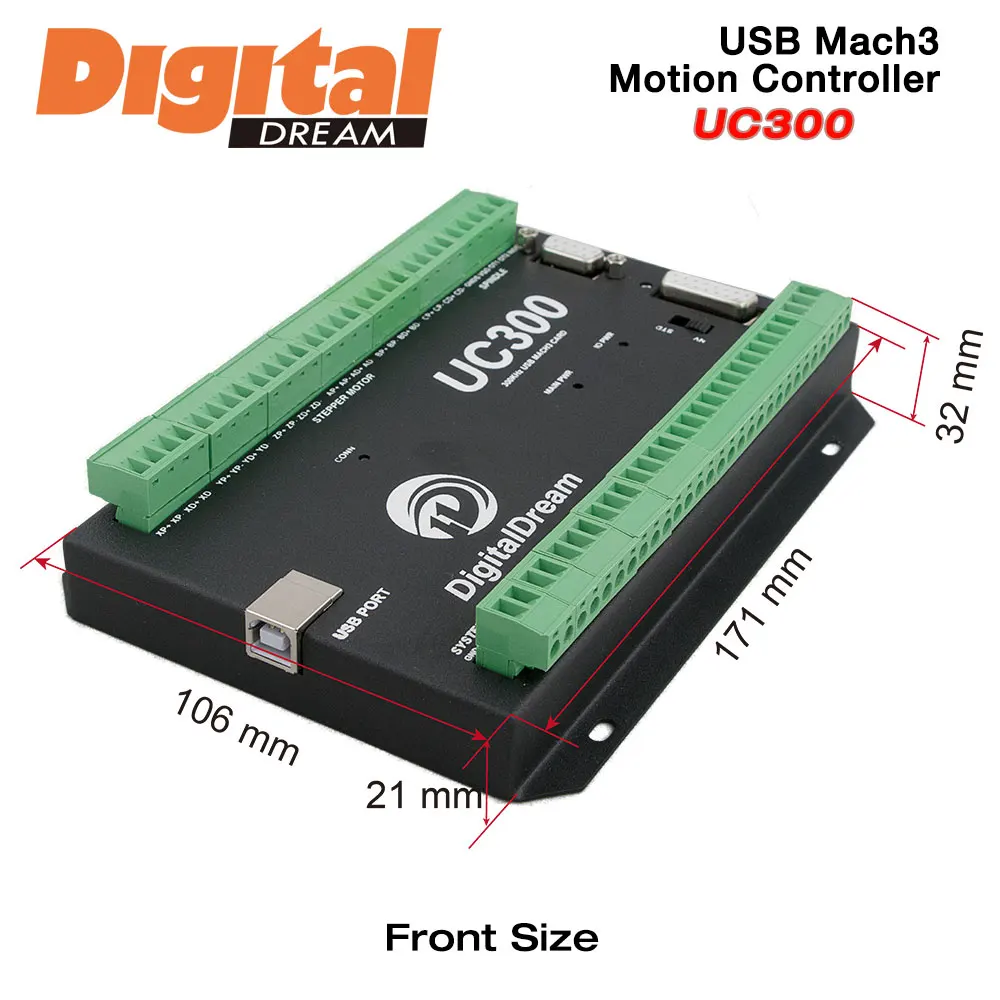 CNC 5 Ось 300 кГц Motion Controller для Mach 3 программного обеспечения с USB Связь гравировки и