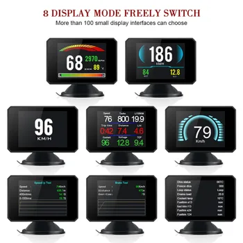 

3 Inch LCD HUD Car Head Up Display Auto Intelligent On-Board Computer Car Speedometer Hud Display Car Head Up Display