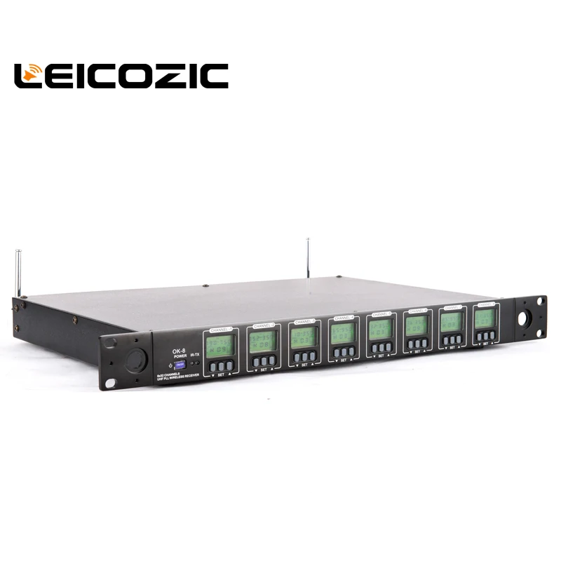 Leicozic 512-588 МГц UHF 8 каналов микрофон беспроводной живой вокальный микрофон с отворотом беспроводной микрофон профессиональный беспроводной микрофон