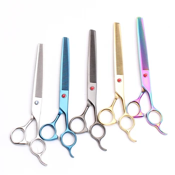 

7.5" 20.5cm Japan Customized Brand Pro Pets Hair Grooming Shears Cats Dogs Flur Clipping Straight Thinning Hair Shears DIY C4008