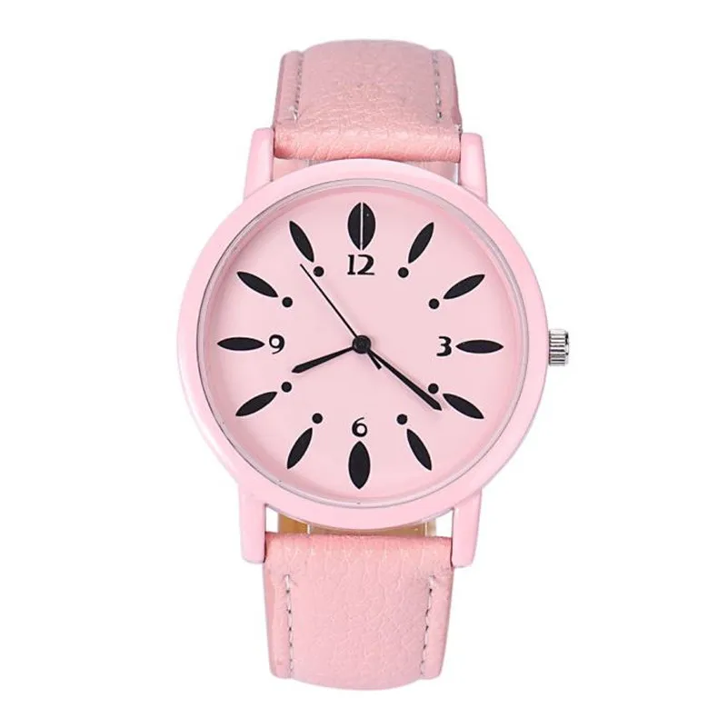 NEW Fashion women's watches casual watches Hook Buckle Leather Band Analog Alloy Quartz Wrist Watch clock montre femme M18 (8)