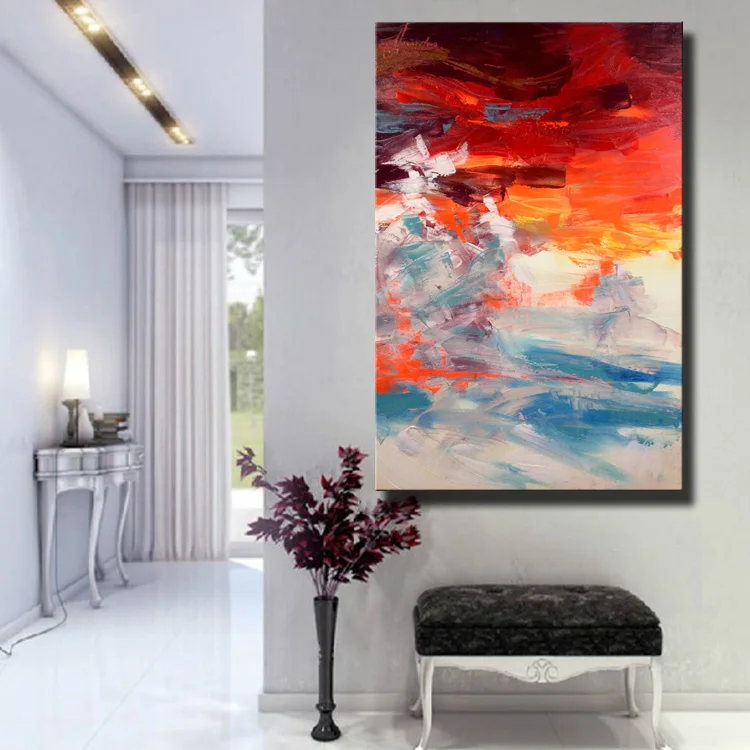 from-JYJ-Artist-Red-and-Blue-Color-Canvas-Wall-Art-HandPainted-Modern-Abstract-Oil-Painting-for