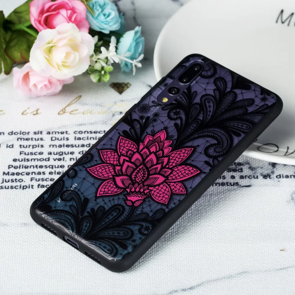 Чехол для Huawei P20 P10 Mate 10 Lite Pro Honor 6X 7X 9 Y3 Y5 Y7 Y9 силиконовый чехол из ТПУ с 3D тиснением и