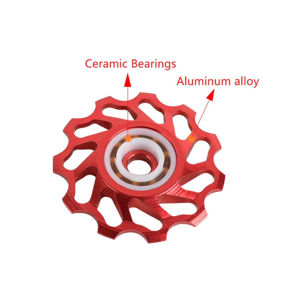 Mi. Xim TT11 TT13 керамический подшипник для горного велосипеда, 11 Т, задний переключатель, запчасти 13 т, направляющий ролик с ЧПУ, керамический подшипник, Jockey Wheel