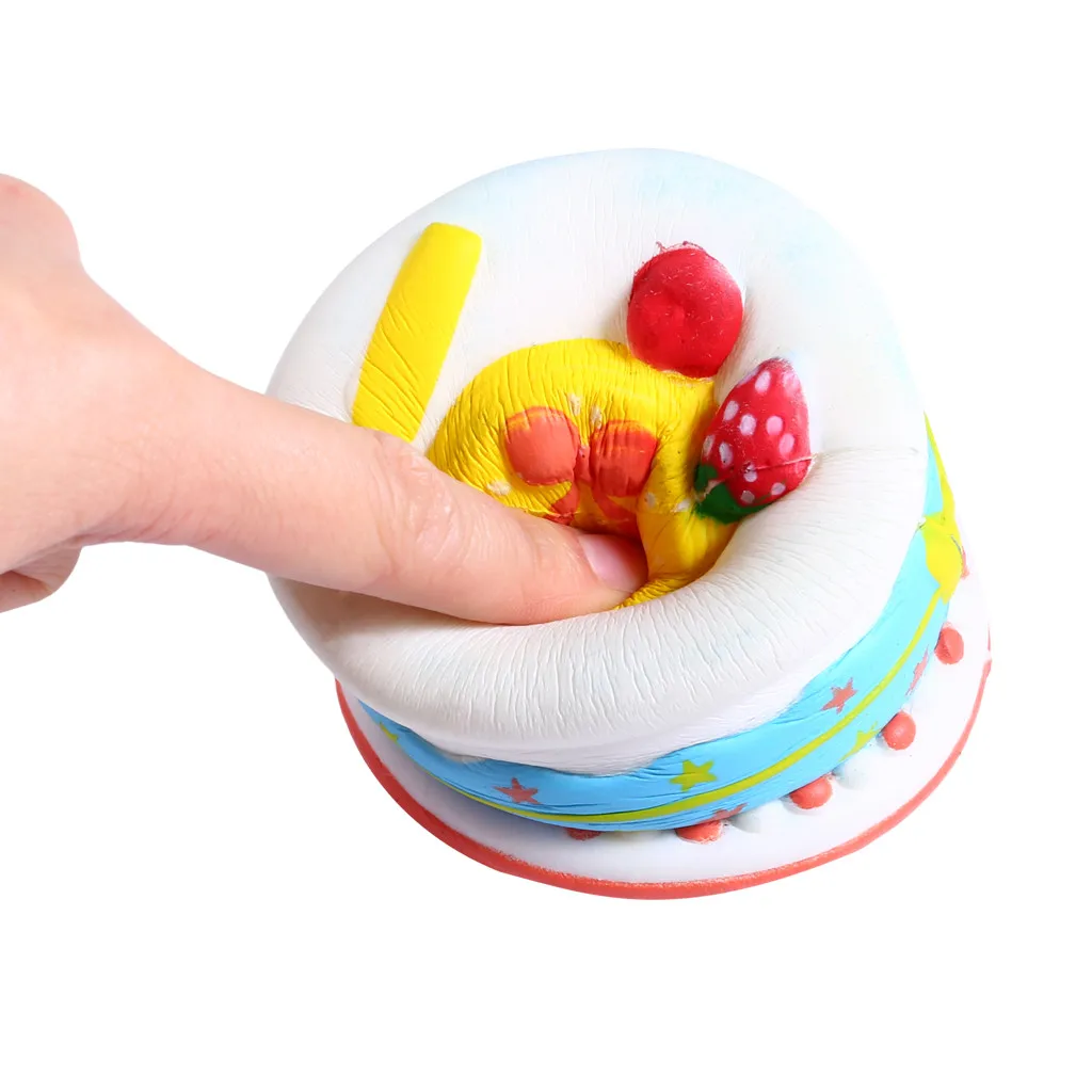 Торт гигантский мягкий Kawaii крем торт Poopsie слизи сюрприз медленно поднимающийся сжимающий игрушка для снятия стресса Squishi