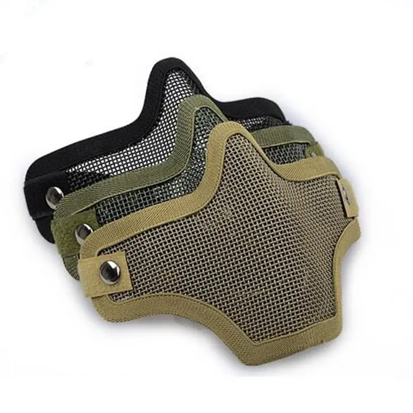 Hunting Airsoft Military V1 Steel Net Mask Camouflage Mask helmet
