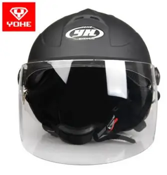 

YOHE YH-331 motorcycle helmet men's and women's electric car summer with a bib riding half helmet