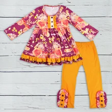 Новое поступление брендовой одежды CONICE NINI для маленьких девочек желтые штаны платье с оборками и принтом модная детская одежда, 2GK807-486