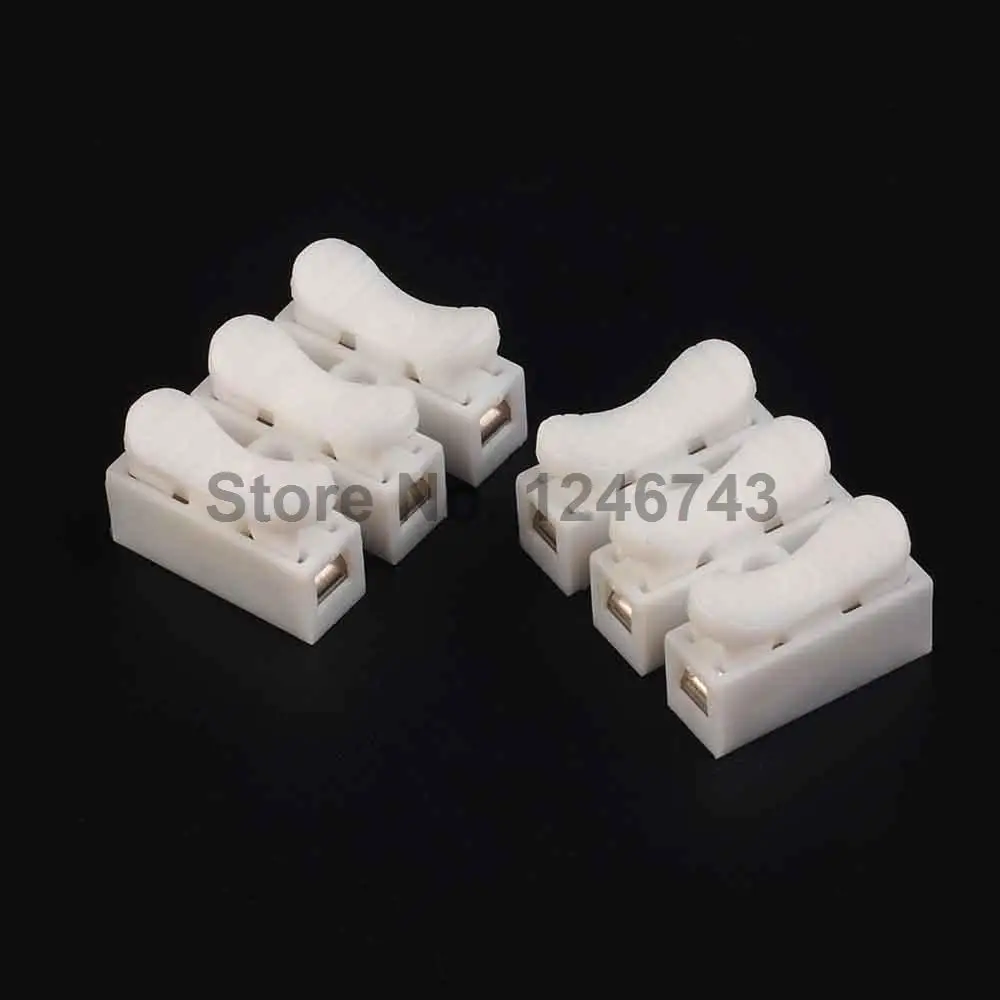 

10PCS 3P Spring Connector Wire With No Welding No Screws Quick Connector Cable Clamp Terminal Block 3 Way Easy Fit For Led Strip