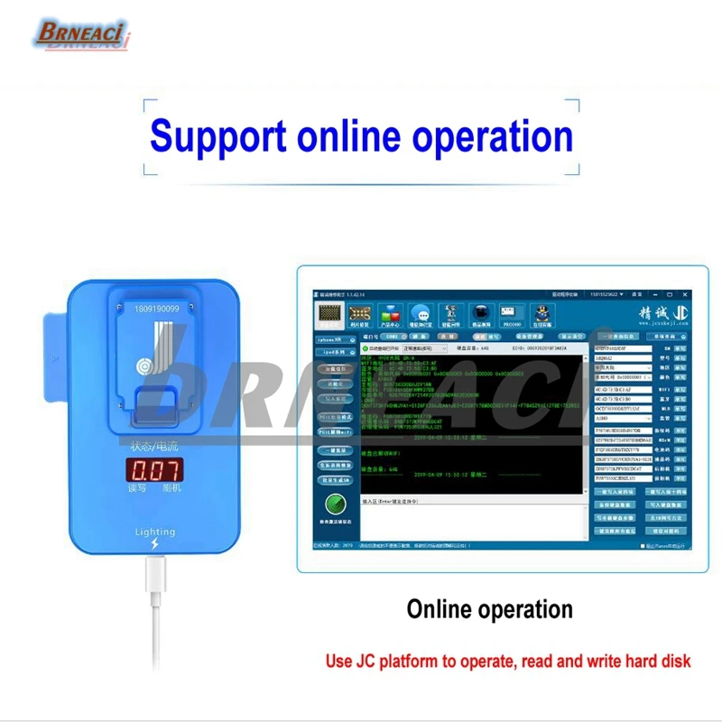 Brneaci JC Pro1000s PCIE NAND Programmer XR XS Repairer Reader Repair Error Tool XSmax Обновление памяти для iPhone|Наборы