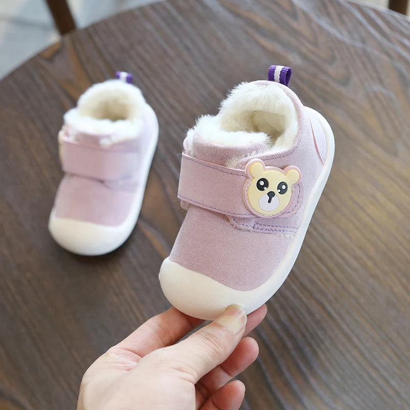 Зимние ботинки для малышей; Wrm; плюшевые зимние ботинки для маленьких девочек и мальчиков; нескользящие теплые детские уличные ботинки с мягкой подошвой