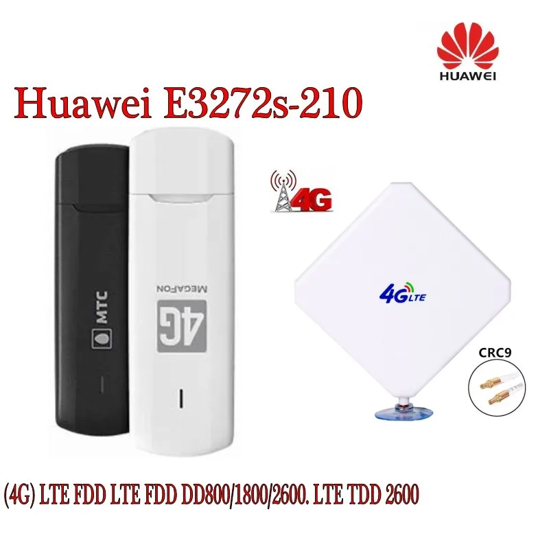 Разблокированный мобильный USB накопитель Huawei E3272s 210 Cat4 4G LTE 150 Мбит/с с