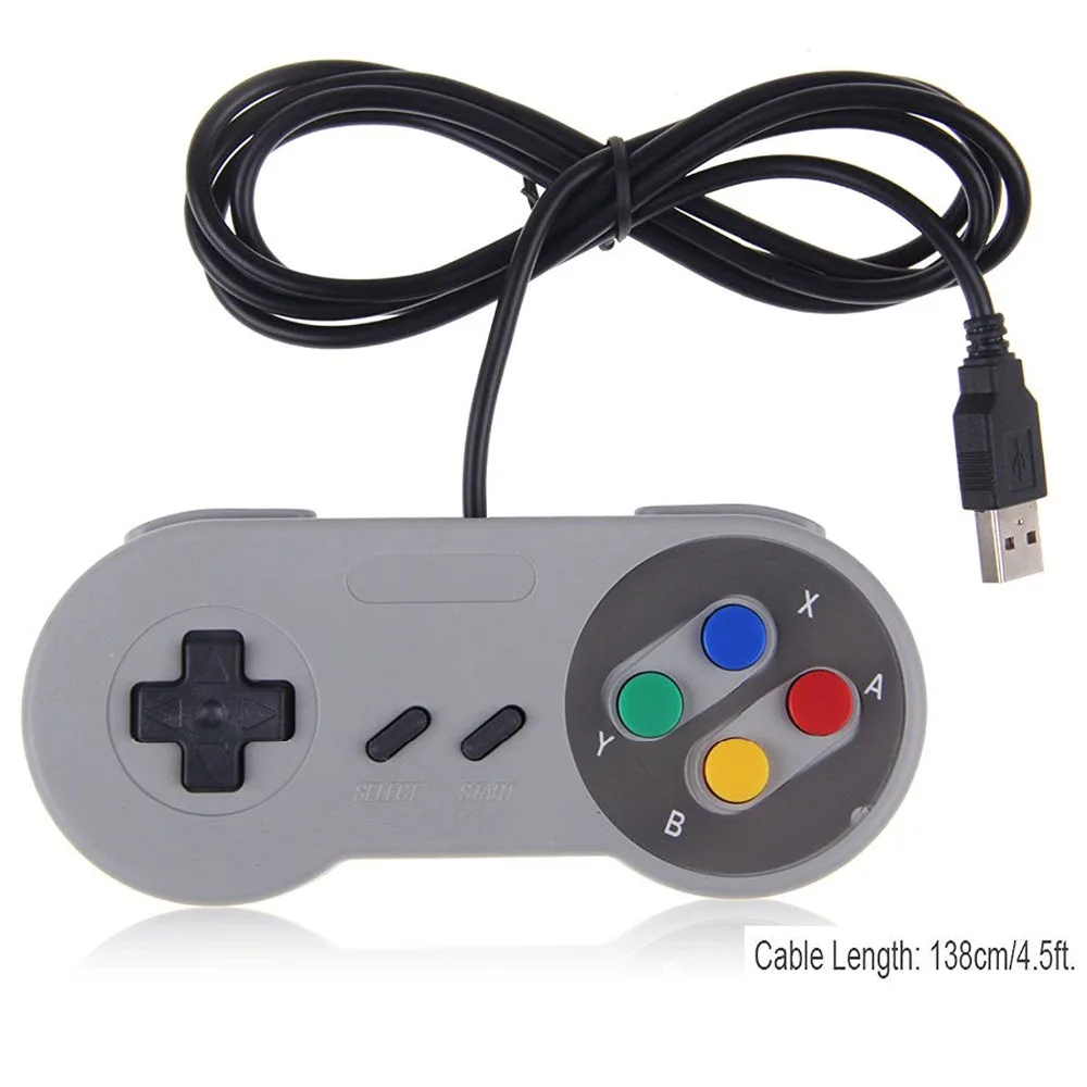 Контроллер USB для супер nintendo SNES Ретро Famicom игры Игровые Joypad геймпад для WINDOWS98/2000/ME/xp mac OS. XV10.2.8