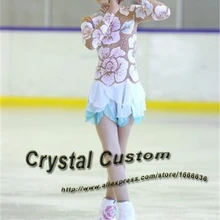 Платье для фигурного катания на коньках на заказ для девочек; изящное Новое Брендовое детское платье для соревнований на коньках; DR3430