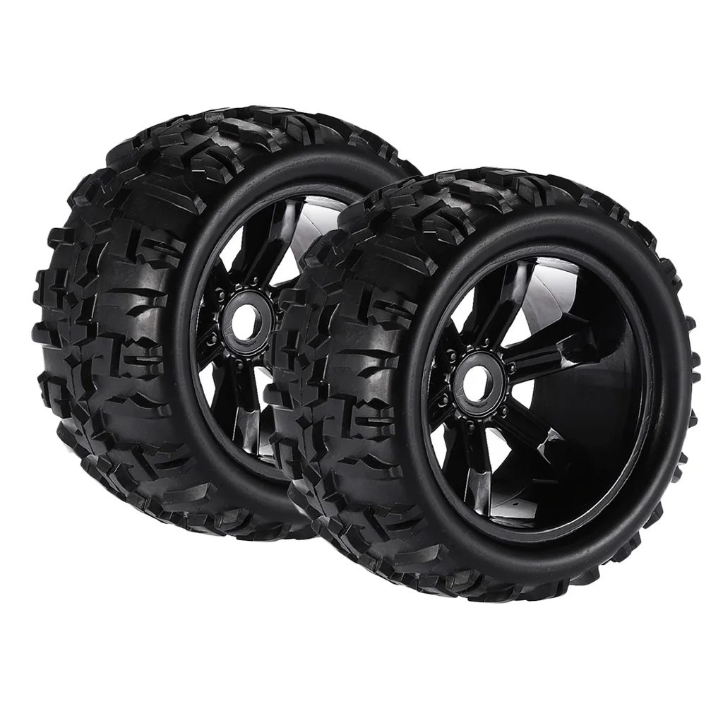 

Set Of 4 Rubber 1:8 RC Car Tires Tyres For Louise TRAXXAS HPI Savage HSP Flux Spare Parts
