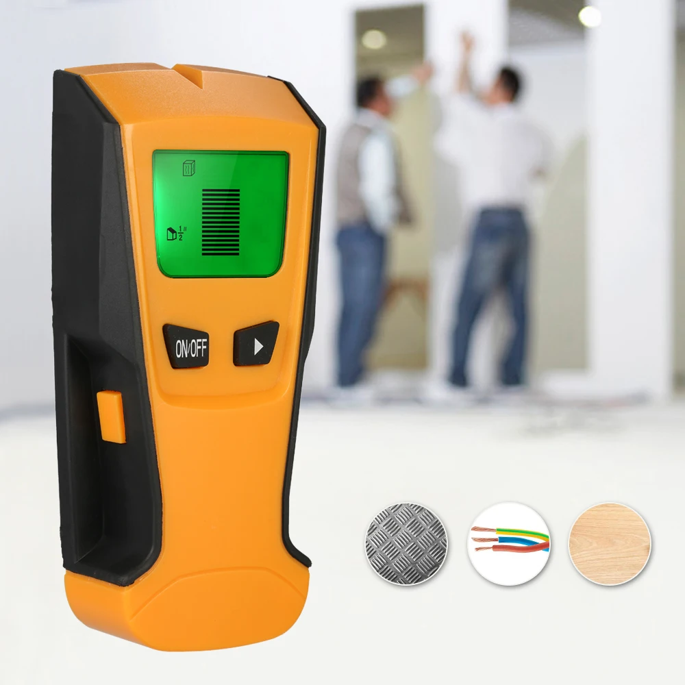 

3 In1 Digital Metal Detector Wood Metal Stud Finder AC live Wire Detector Wall Scanner Electric Box Finder Depth Wall Detector