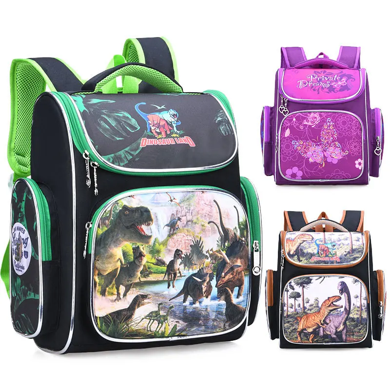 

Boys Dinosaur Backpack Children Primary School Bags For Girls Kids Butterfly Printing Backpacks Orthopedic Schoolbags Knapsack