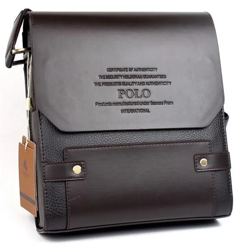 VICUNA POLO Famous Brand Classic Design Business Leather Mens Bags