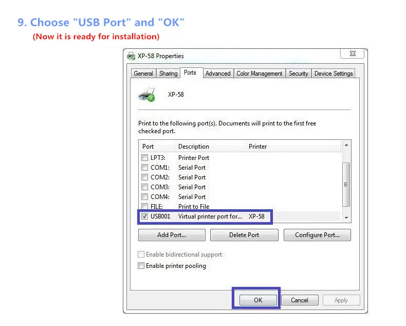 XP-58IIH Thermal Small Ticket Printer 58mm Mini Restaurant Bill Printer Thermal USB Interface 58mm POS Receipt Printer canon mini printer film