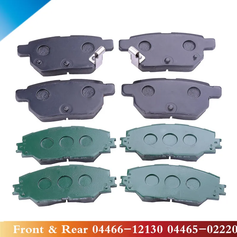 

CAPQX 2PCS Front & Rear brake pads kit 04466-12130 04465-02220 For COROLLA 2007 2008 2009 2010 2011 2012