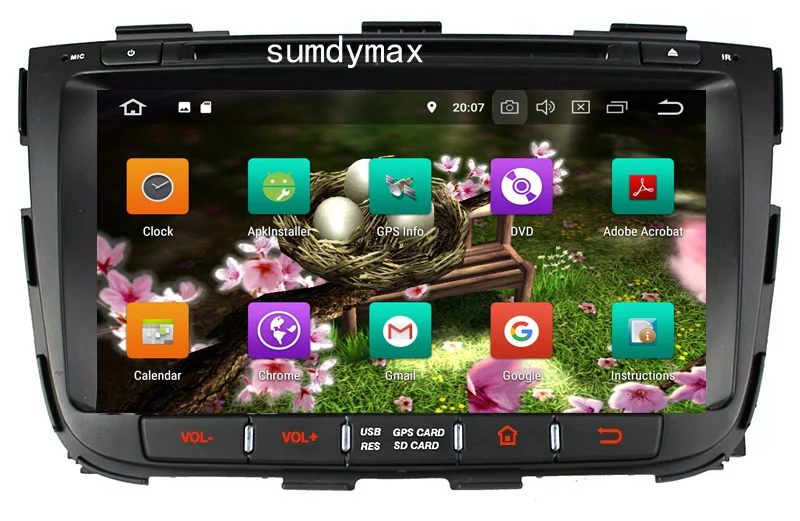 Discount For KIA Sorento 2013 2014 2015 android 8.0 Car DVD Player GPS Radio WIFI Bluetooth Map USB Audio octa core 4G+64G 26