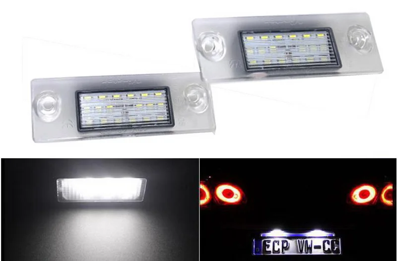 2 шт. 24LED для Audi A4 B5 A3 8L S5 B5 A3 S3 A4 S4 лампа номерного знака задний фонарь освещения номерного знака номер