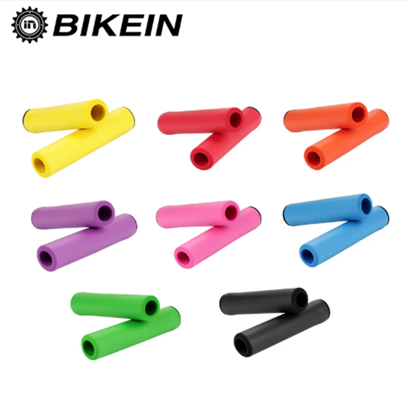 Bikein دراجة المقود القبضات الناعمة 25 جرام خفيفة بار ينتهي عالية الكثافة الإسفنج mtb دراجة أجزاء الدراجة القبضات Bikein دراجة المقود القبضات الناعمة 25 جرام خفيفة بار ينتهي عالية الكثافة الإسفنج mtb دراجة أجزاء الدراجة القبضات