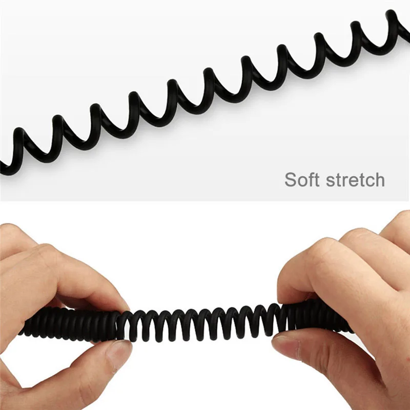 Быстрая зарядка micro usb c тип спиральный пружина данных зарядный кабель