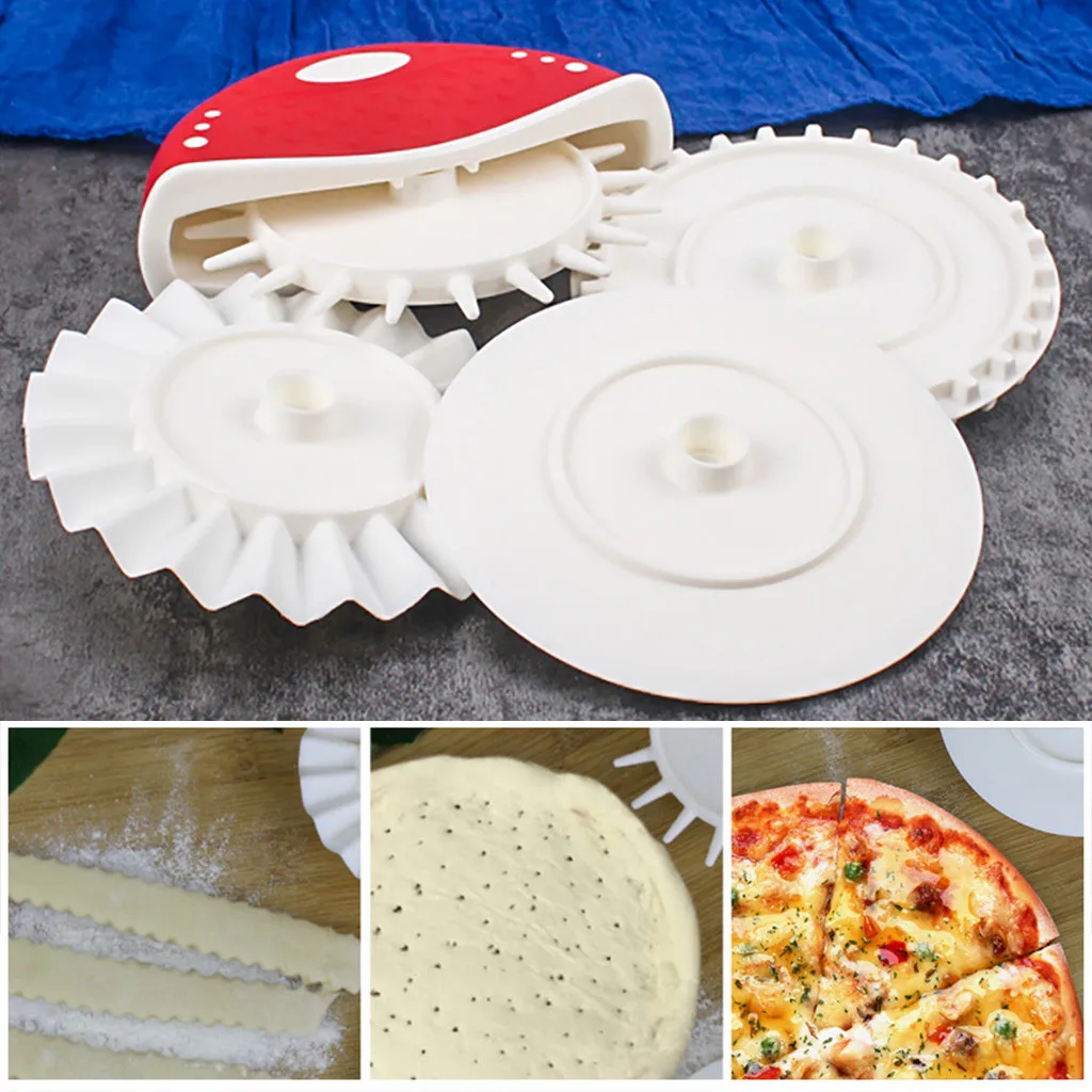 Set Bakeware Decoration Dough Tool Pizza Cutter Knife Rolling Embossing Fluted Pie Shovel Pizza Wheel Gadget Kitchen Accessories