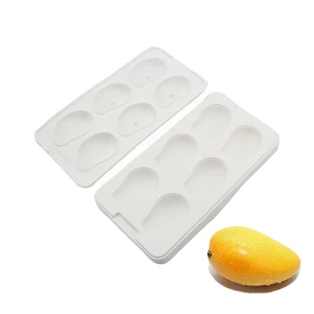 

6 Holes 3D Silicone Cake Mold For Mango Design Dessert Jelly Pudding Baking Tools Bakeware Decoration Accessories Mould